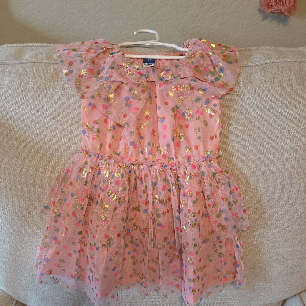 Old Navy Pink and Gold Kids Formal Dress